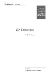 Der Tannenbaum SATB choral sheet music cover